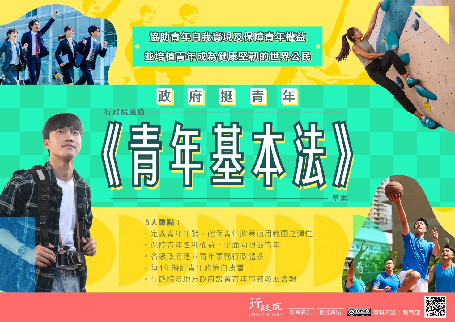 青年基本法草案圖文宣導